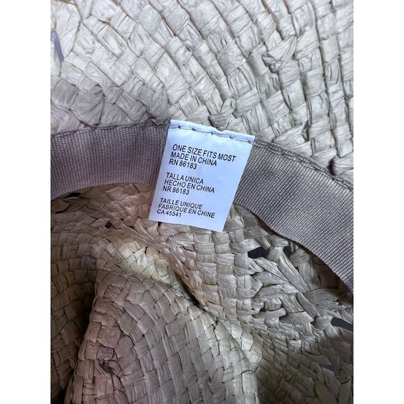 Western Straw Cowboy Hat With Bead Trim - Picture 7 of 9